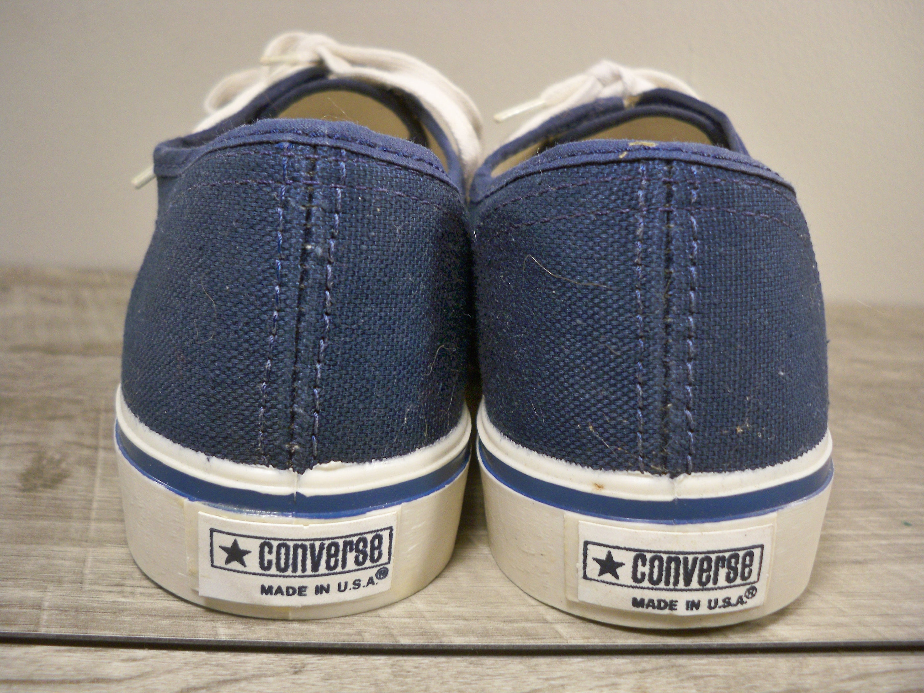 New Old Stock CONVERSE Blue Canvas Low Top Deck Sailing | Etsy