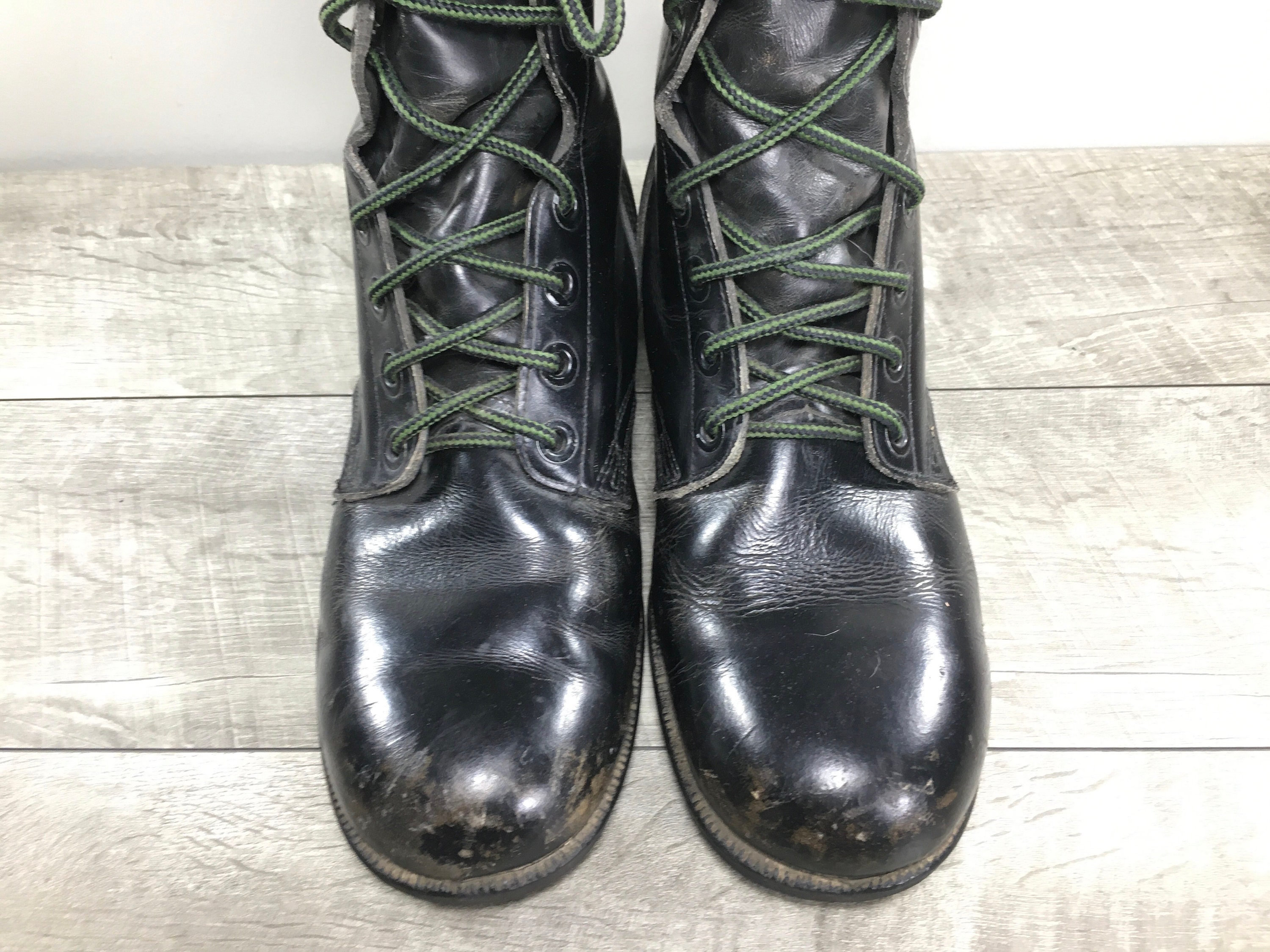 Vietnam War Era 5-76 Military Soft Toe Boots Leather Combat 