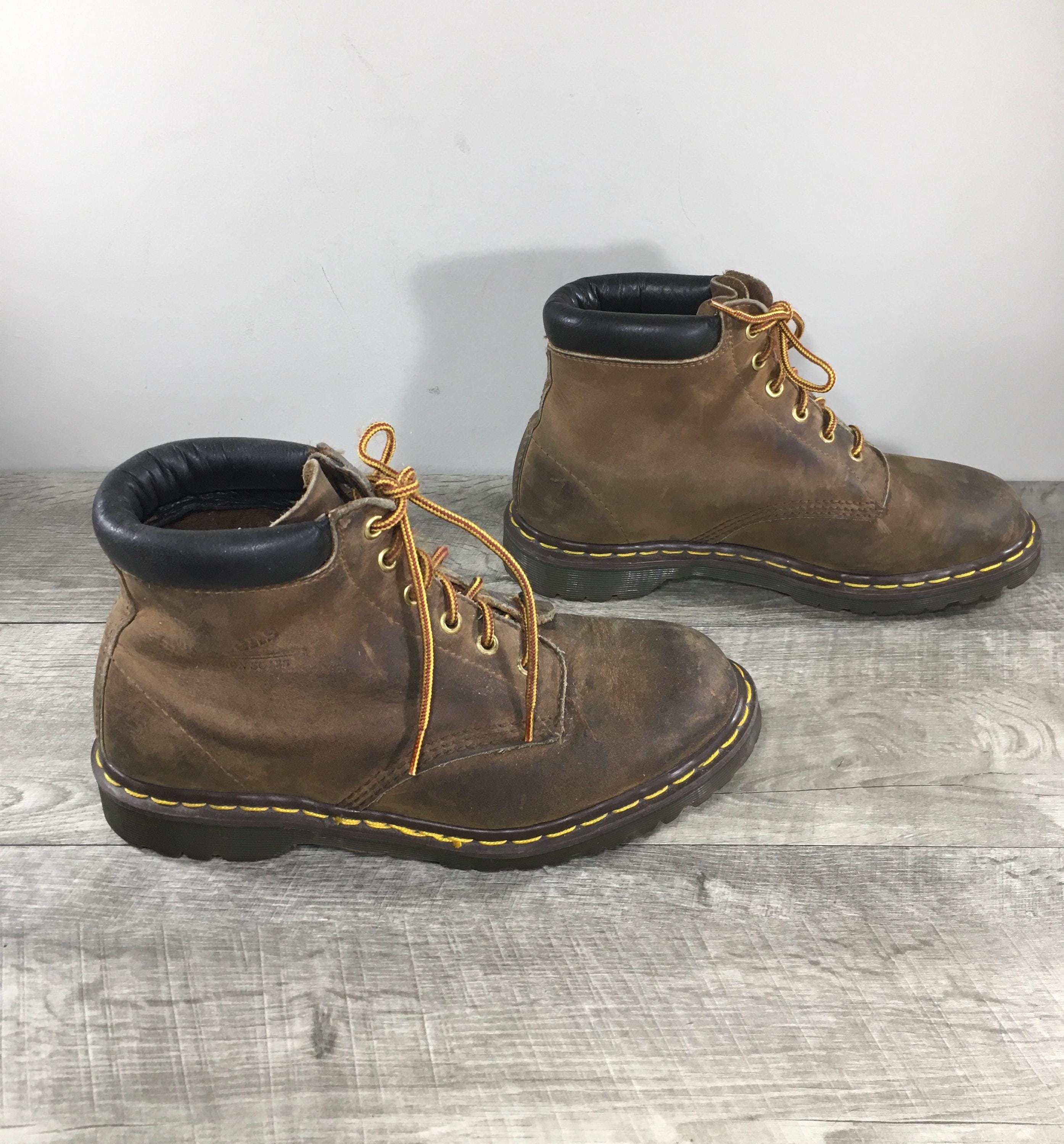 Vintage Dr Martens Made in England Brown Boots 1460 - Etsy