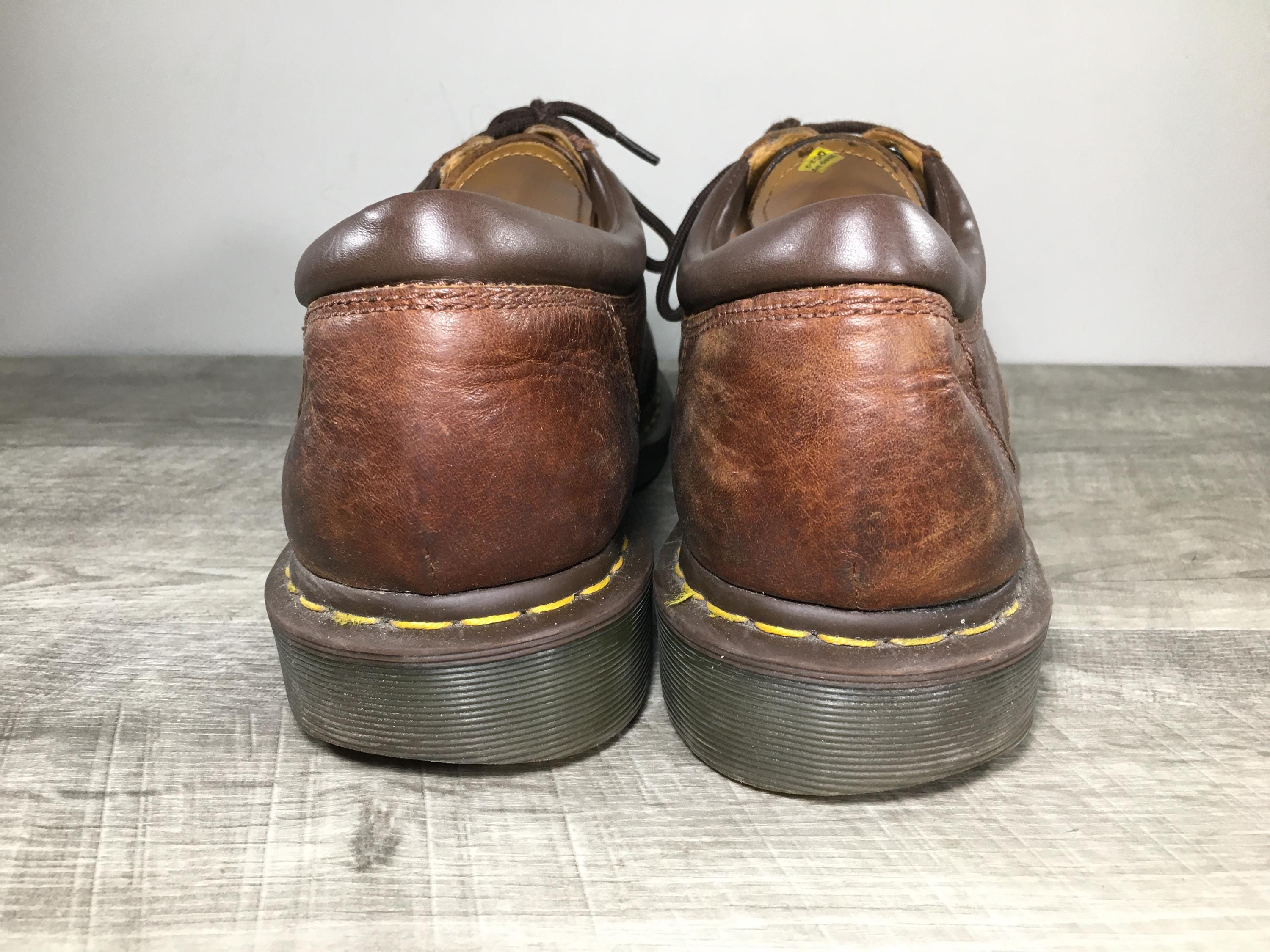 Dr. Martens Doc 11849 Crazy Horse Brown Leather Shoes Mens Lace up