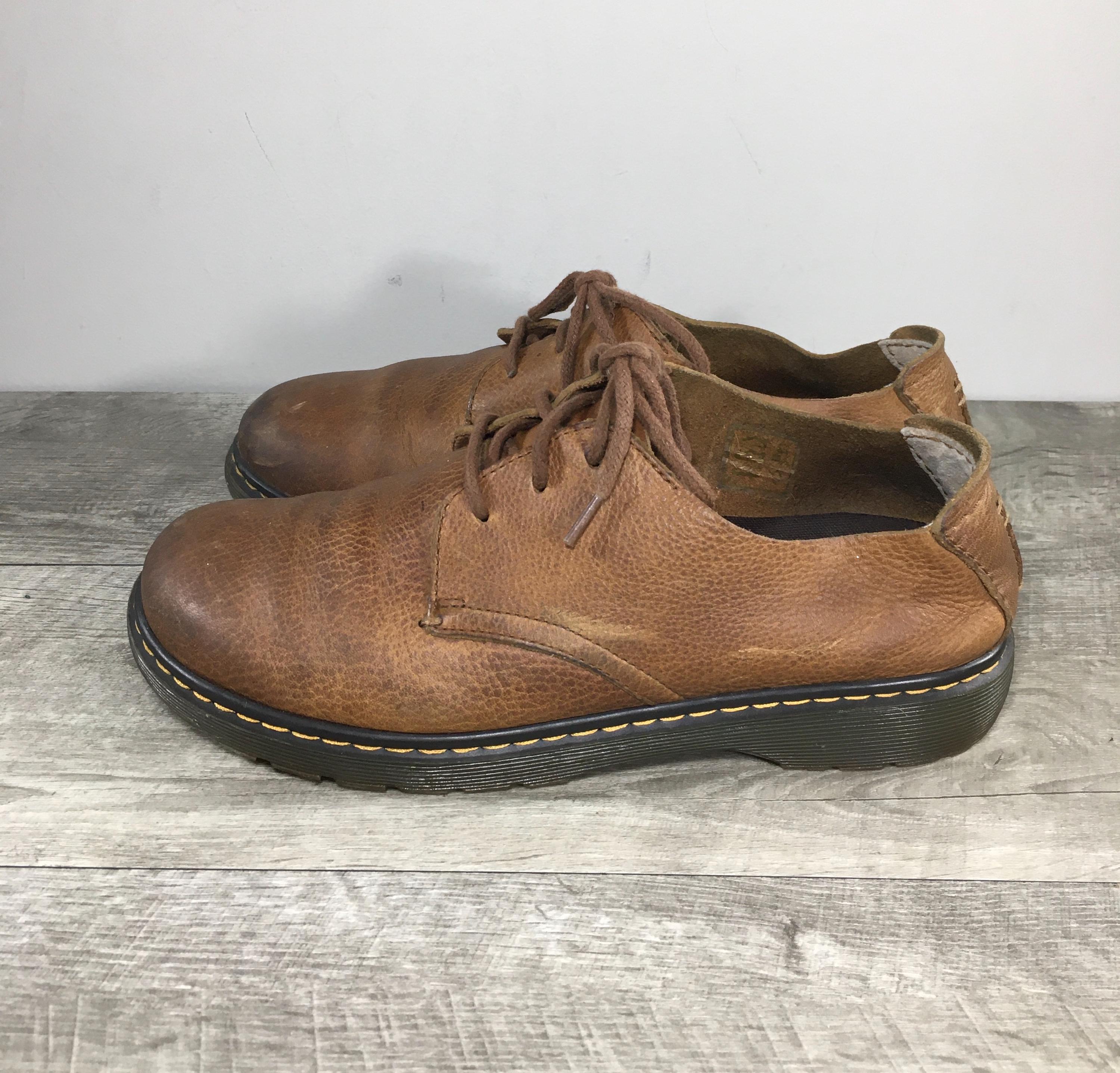 Mens Dr. Martens Bexley Docs Derby Distressed Brown Leather  display picture 1