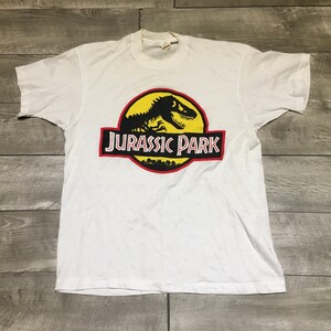 Jurassic Park 90’s Single Stitch Tshirt Tee Vintage Screen Stars Size XLarge Made in USA