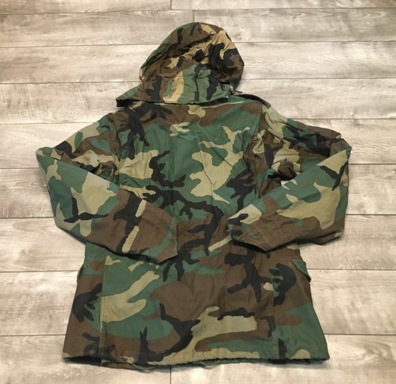 1980's US Army Camo Parka Field Cold Weather Jacket G… - Gem