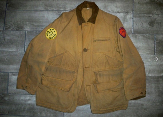 Vintage 50's Field Master Sears Men's Jacket Coat Hunting Fishing Upland  Size Medium Made in USA -  Israel