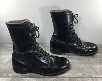 Vietnam War Era 5-76 Military Soft Toe Boots Leather Combat