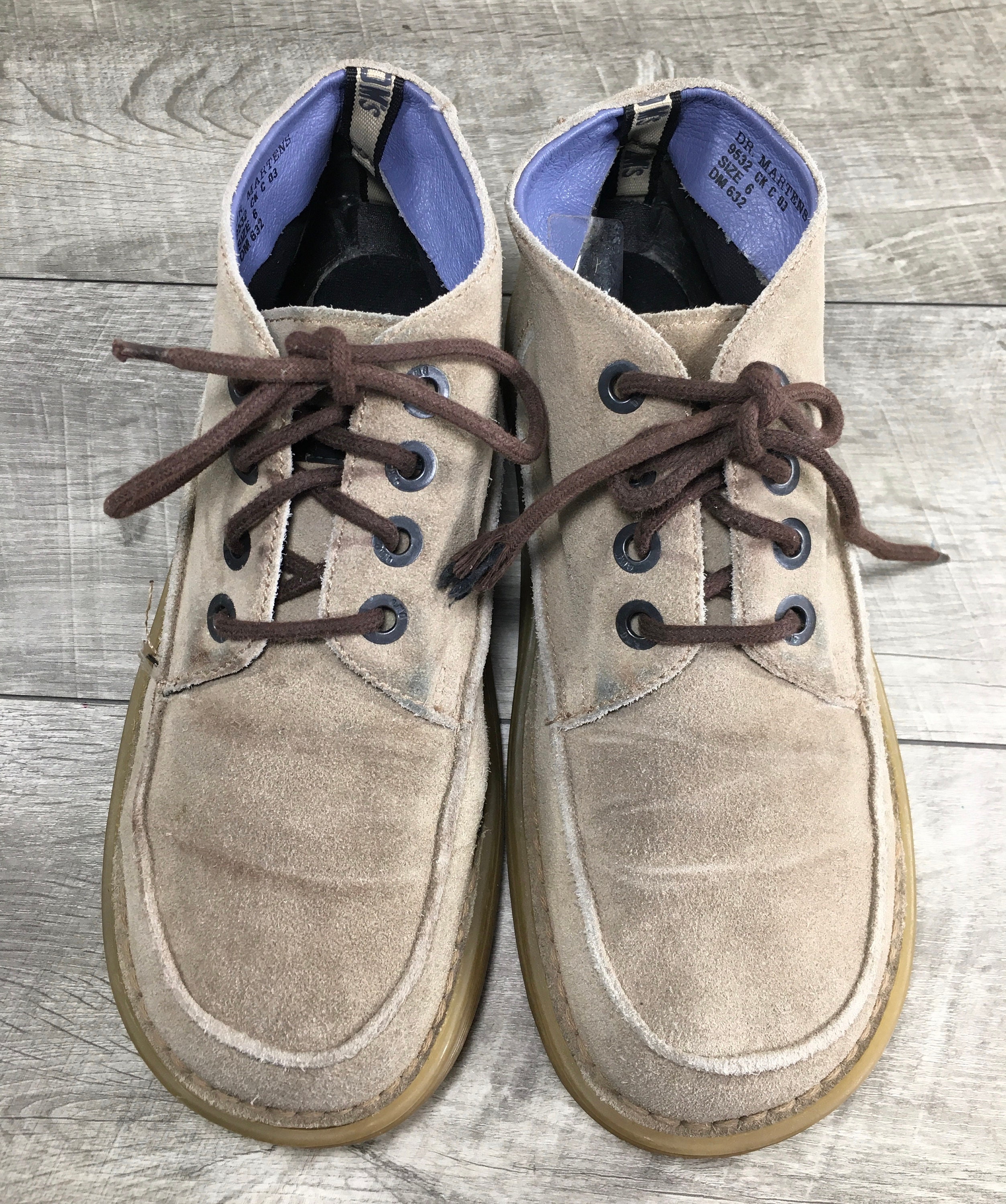Vintage Dr. Martens 9532 Grizzly Brown Suede Men display picture 3