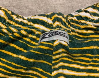 Vintage Zubaz Green Yellow Green Bay Packers Colorway Sweatpants
