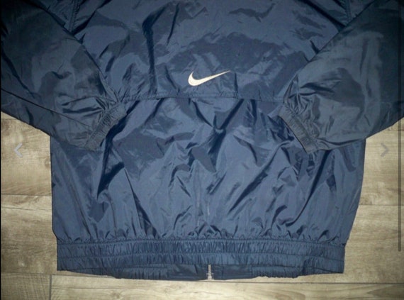 Men's Nike Center Back Check Swoosh Vintage Blue Full Zip Men's Nike Center Back Check Swoosh Vintage Blue Full Zip