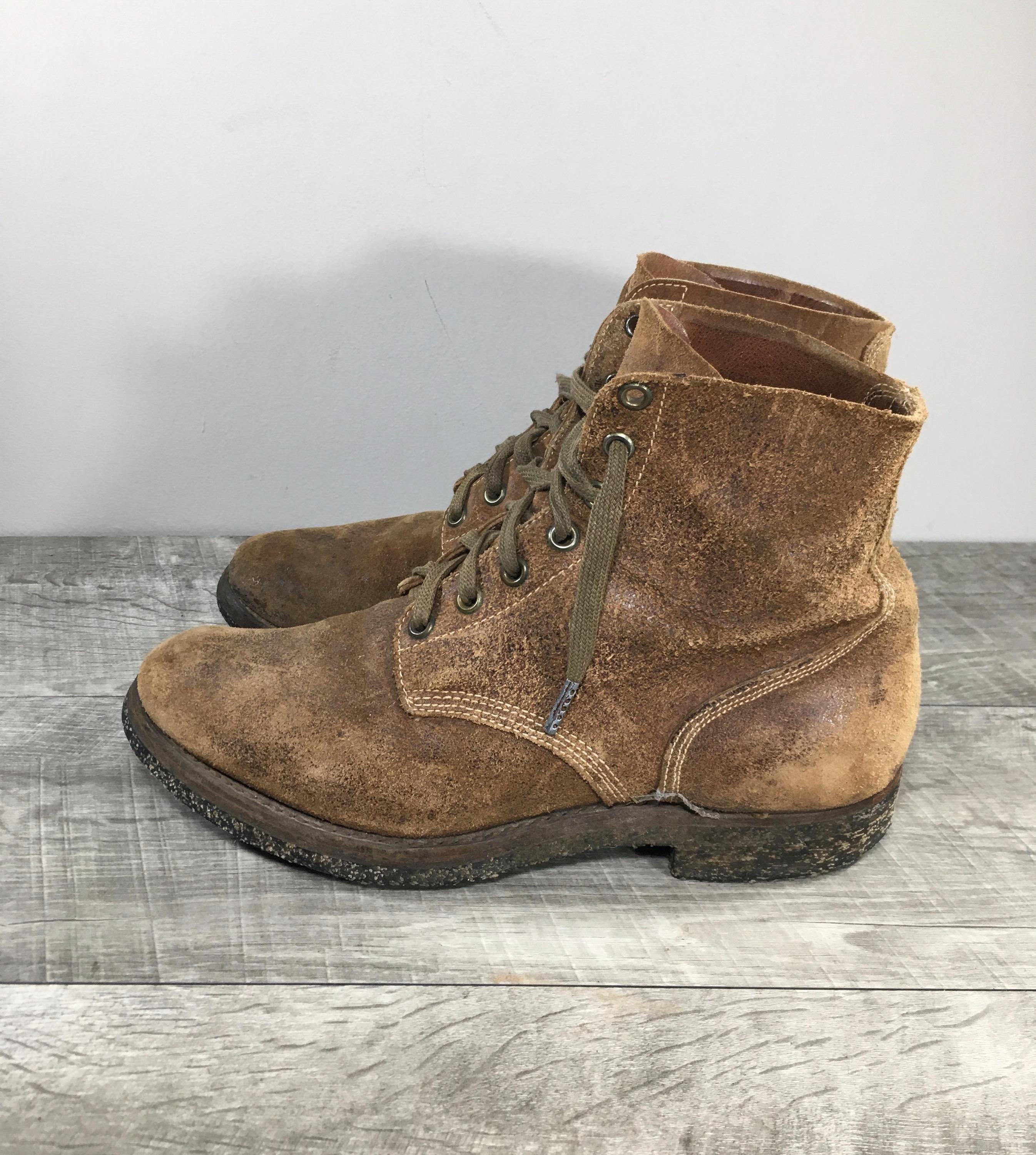 ミリタリーブーツ？（ww2？） WW2 U.S.ARMY TYPE-2 LEATHER BOOTS（SZ 9 L/GOOD CONDITION
