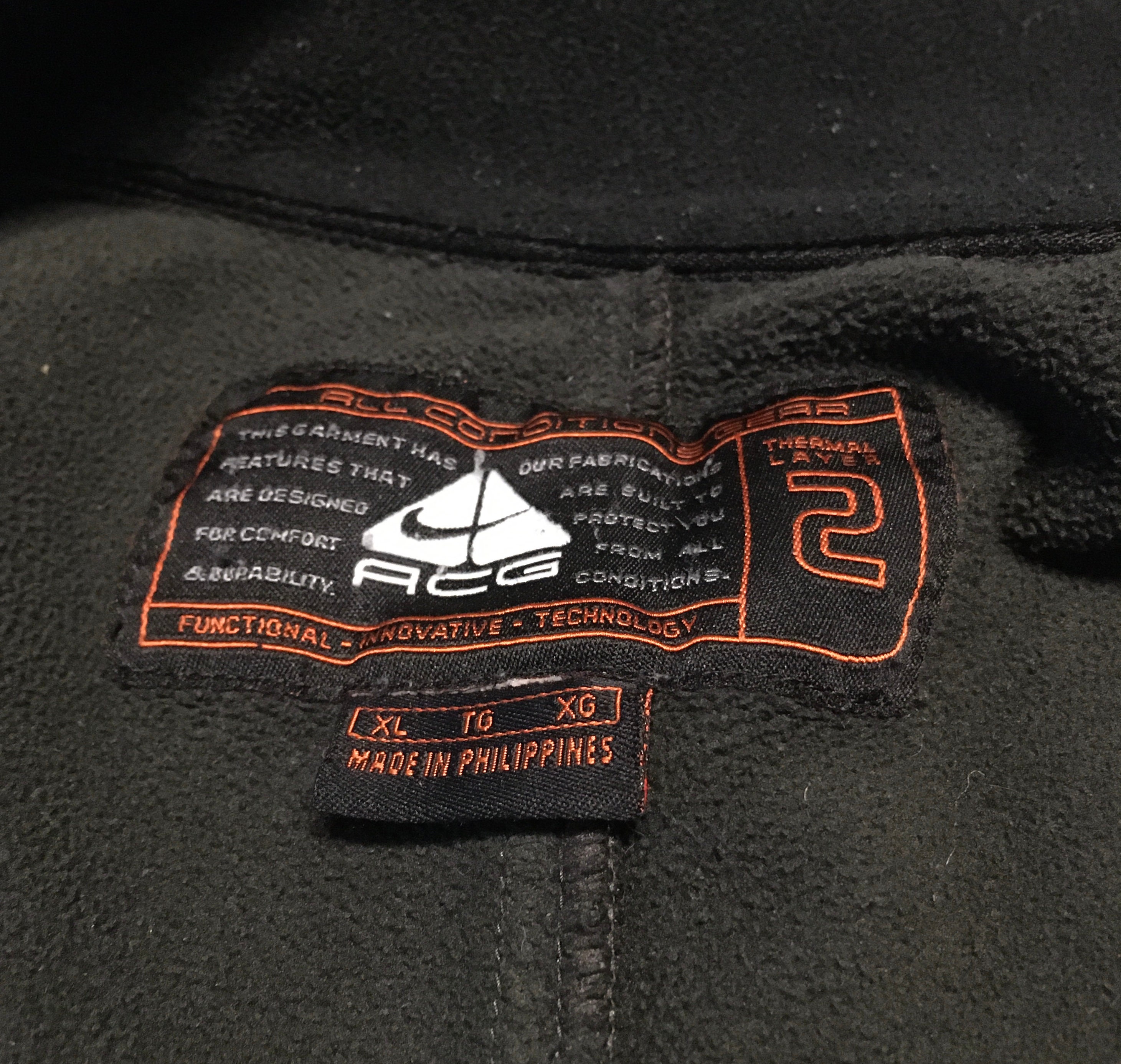 Vintage Nike ACG All Condition Gear Full Zip Thermal Layer 2