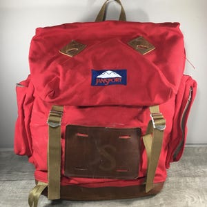 Jansport Backpack Leather Bottom - Etsy