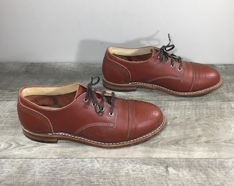 Red Wing Shoes 3435 Wingtips Brown Leather Lace up Womens