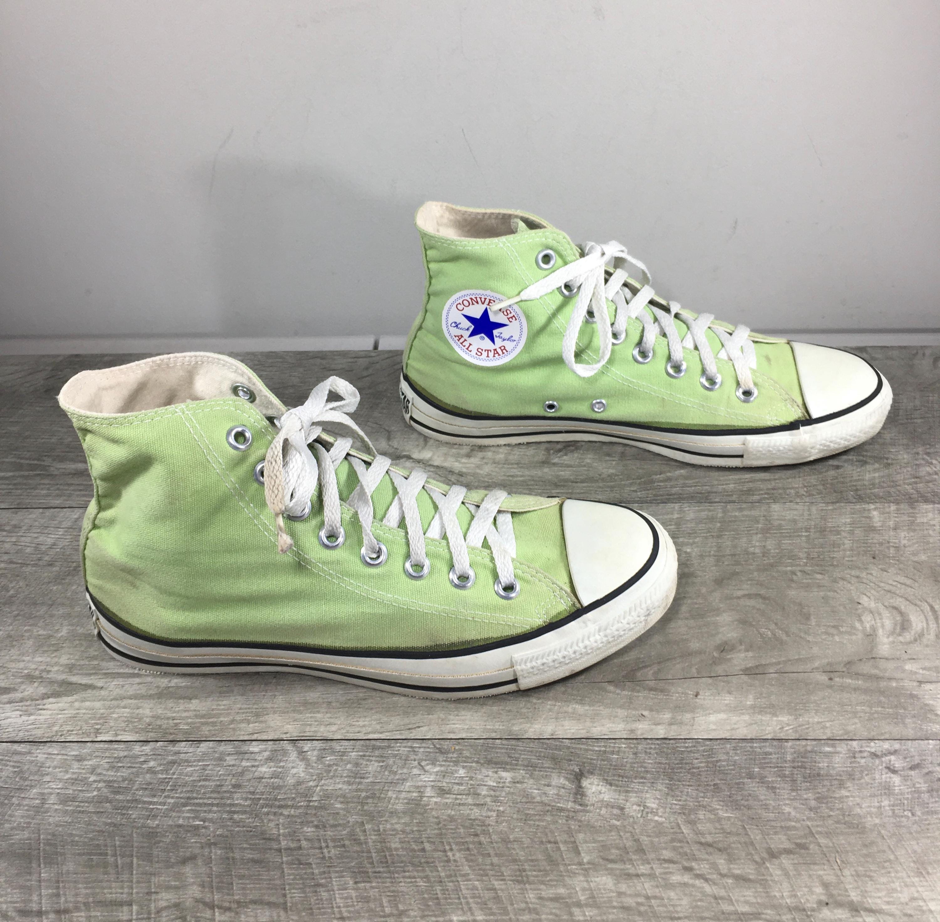 Converse Mid Canvas Men Olive Sneakers  w/Neon Lime  Sole Size 11 CONVERSE CHUCK TAYLOR MALDEN MID CANVAS - MENS OLIVE GREEN  main image 2