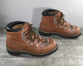 Vintage 80s Red Wing Irish Setter Sport Boot Made in Usa Moc Toe