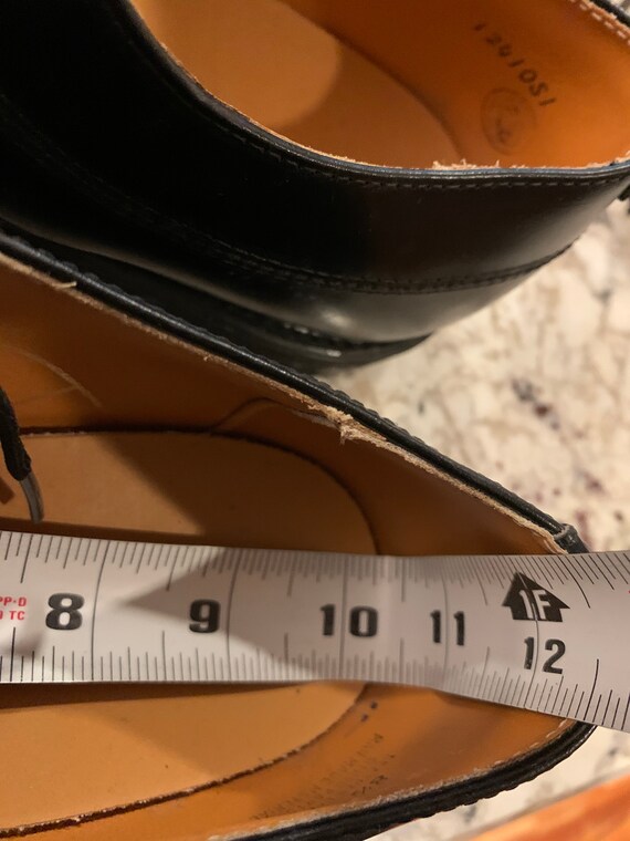 Vintage Union Made in USA Black Leather Oxford Soft Toe  display picture 1