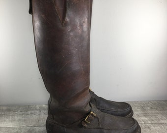Vintage Gokeys 310 Black Label Leather Snake Proof Hunting