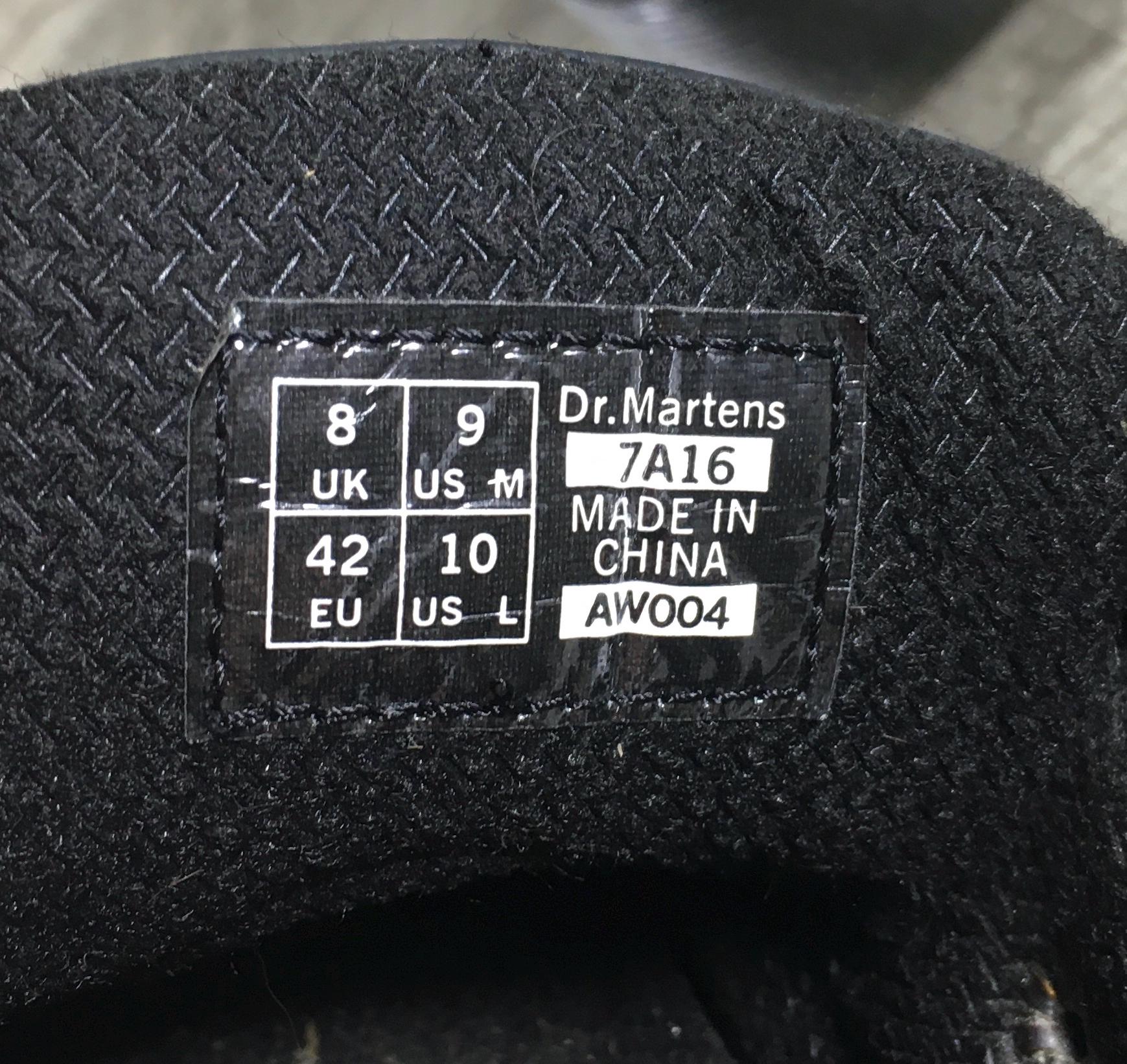 Dr. Martens Doc Air Wair 7A16 Industrial Chunky Black Leather Mens