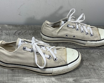 Vintage CONVERSE All Star Gray Made in USA Low Top Sneaker Tennis Shoes Kicks Size 5