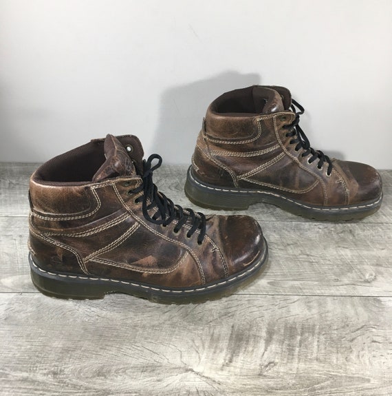 Dr. Martens Docs Soren Mens Distressed Leather Air Wair Soft Toe Boots Size UK 12 US 13 Etsy