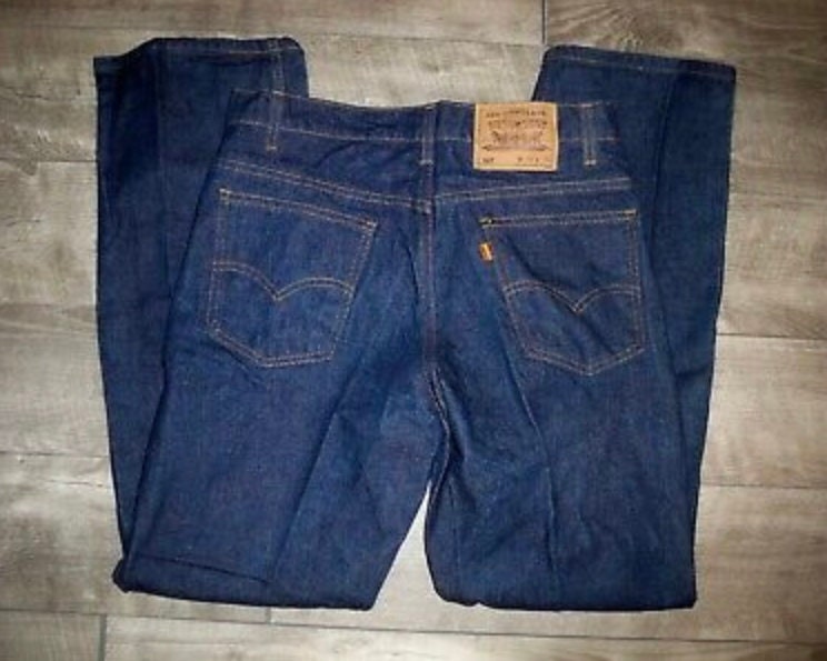 1970's Levi’s 501e 66 single stitch Vintage 1970s LEVIS 501 Single Stitch Redline #6 Button DARK
