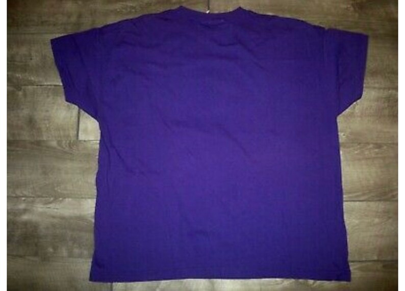 Vintage 1990s Winnie The Pooh HUGE Purple Print T Shirt Tee Adult Size XL Xlarge image 5