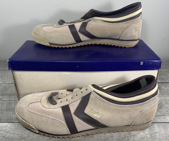 Vintage New Old Stock Keds Triple Sport Tan Leath… - image 5