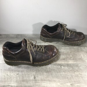 Vintage Dr. Martens 10938 Oxford Shoes Brown Chunky Brown Leather Men\'s Size 12 Dr. Martens 10938 Brown Leather Oxford Shoes sz.9M/10L Doc  main image 3
