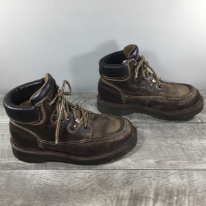 Vintage Dr. Martens 8507 Docs Leather Work Combat Mens Soft Toe Boots Size UK 7 US 8 Made in England
