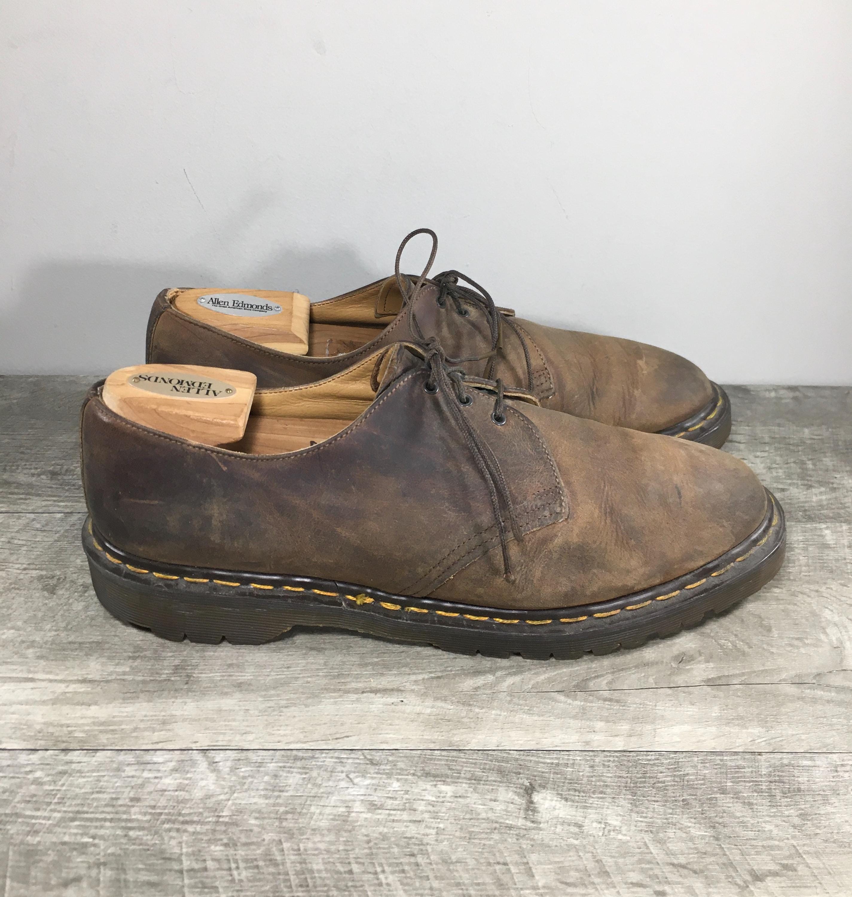 VINTAGE England Doc Martens 9862 Brown Leather Oxford Derby Ankle Boots 11 Dr. Martens Brown Vintage Shoes for Men for sale - eBay main image 3