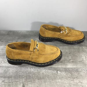 Vintage Doc Dr. Martens Adrian Snaffle Loafer Kiltie Suede Womens Shoes Size UK 6 US 8 Made in Thailand