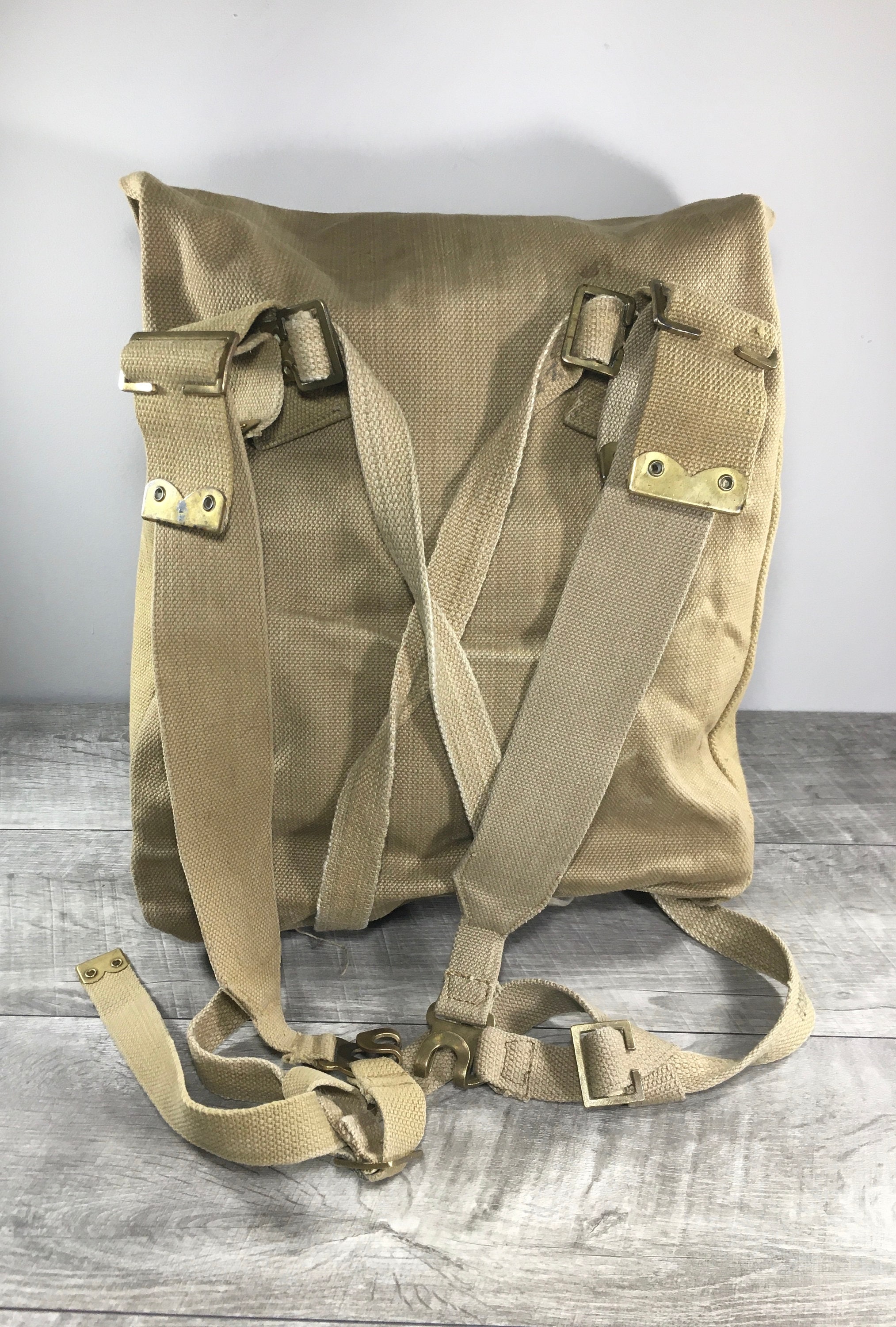 ヴィンテージ 第二次世界大戦 陸軍 キャンバス リュックサック バック