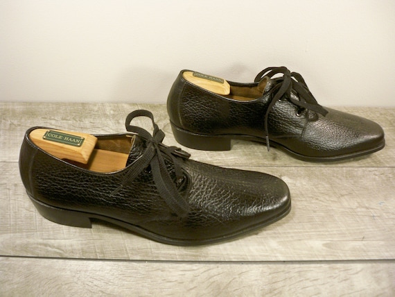 Vintage New Old Stock Made in USA Black Leather Men's Swinger Dress  Professional Gangster Shoes Oxfords Size 9.5 Medium - Etsy