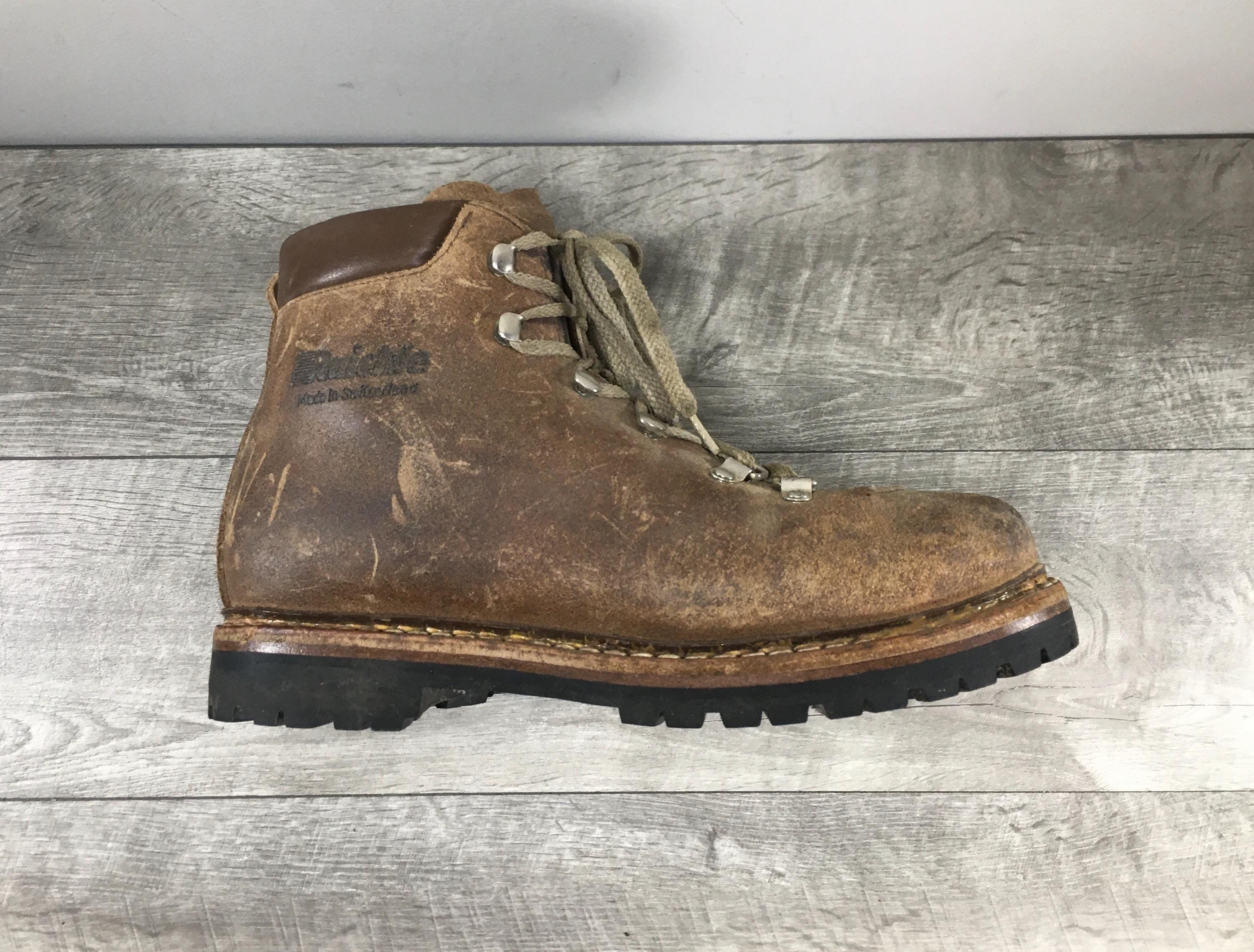 Raichle Vibram Soles Mountaineering Hiking Hiker Men’s Boots Vintage Size 6.5 Raichle Vibram Soles Mountaineering Hiking Hiker Men main image 2