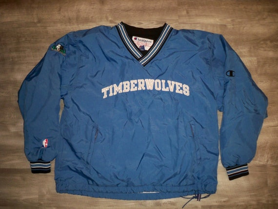 vintage timberwolves jacket