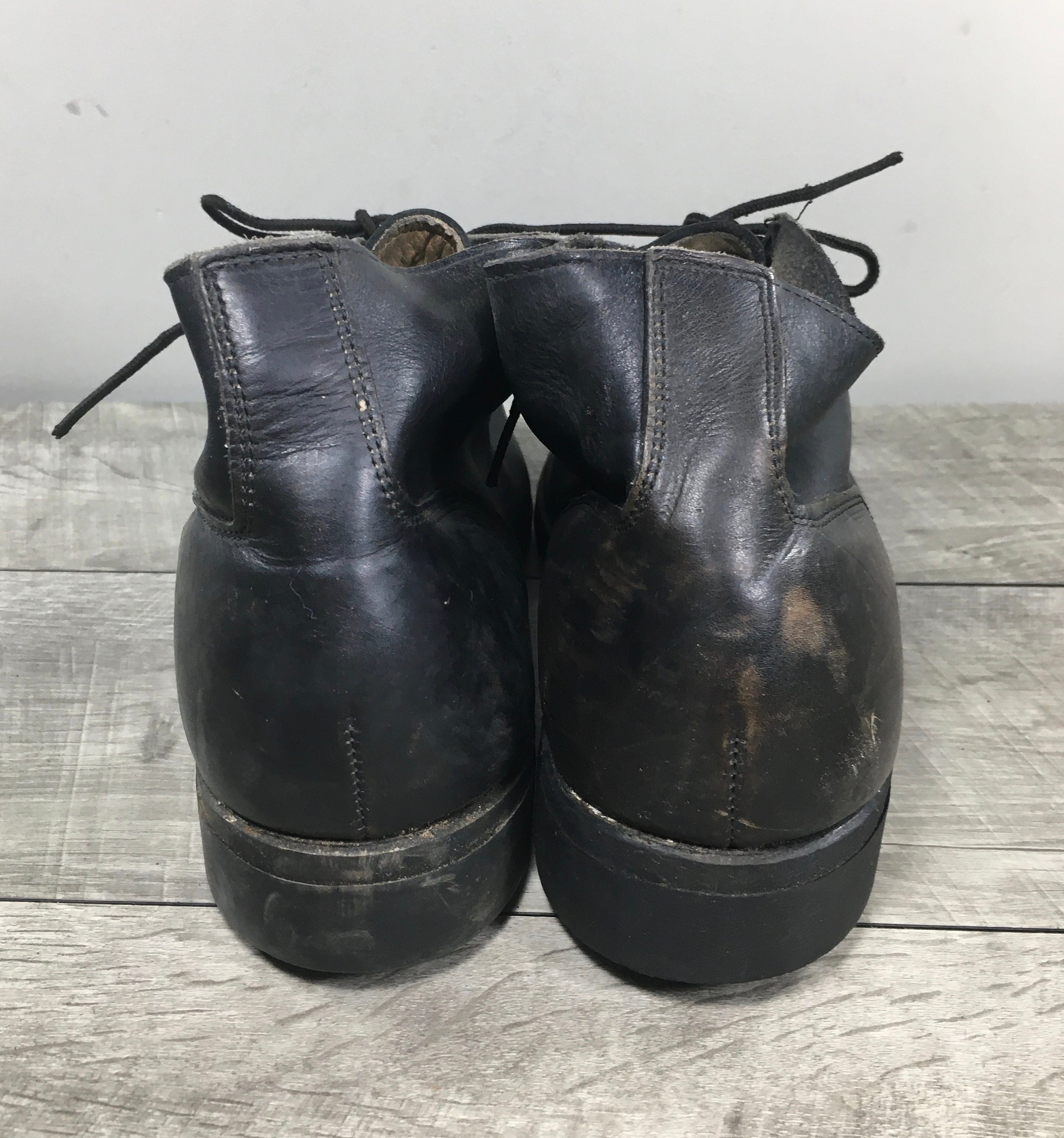Vintage Vietnam War Era 70s Military Boots Leather Combat Mens Chukka Size 8 W Vintage Vietnam War Era 70s Military Boots Leather Combat  main image 3
