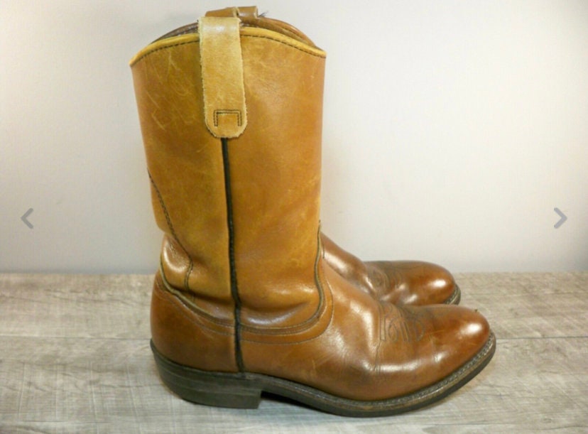 red wing pull on leather boots