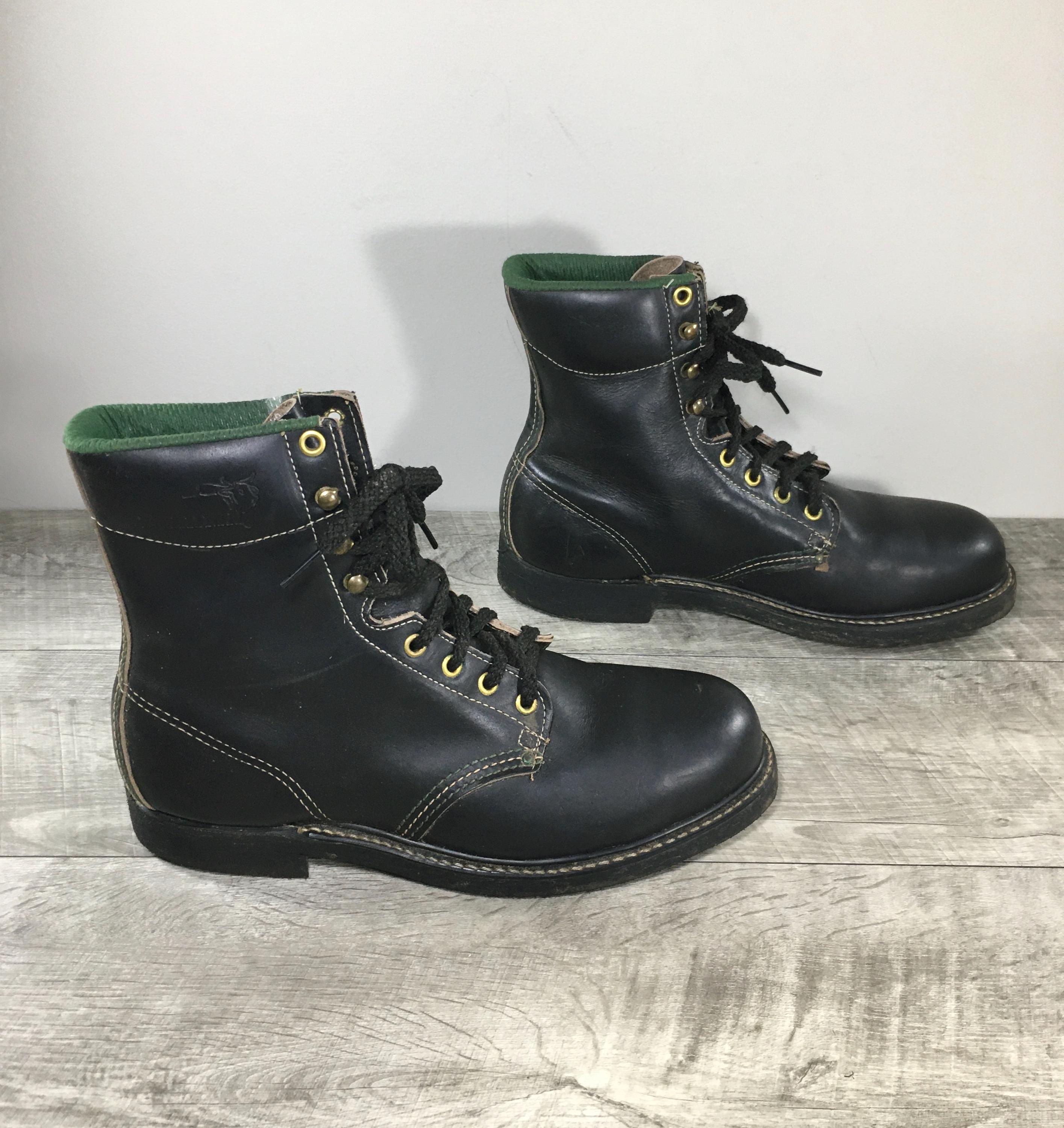 USA Brahma メンズ ブラック スチール トゥ ブーツ 安全靴 USA Brahma メンズ ブラック スチール トゥ ブーツ 安全靴