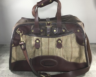 Heimies Haberdashery Traveler Commuter Leather Duffle Weekender Overnight Bag Made in USA