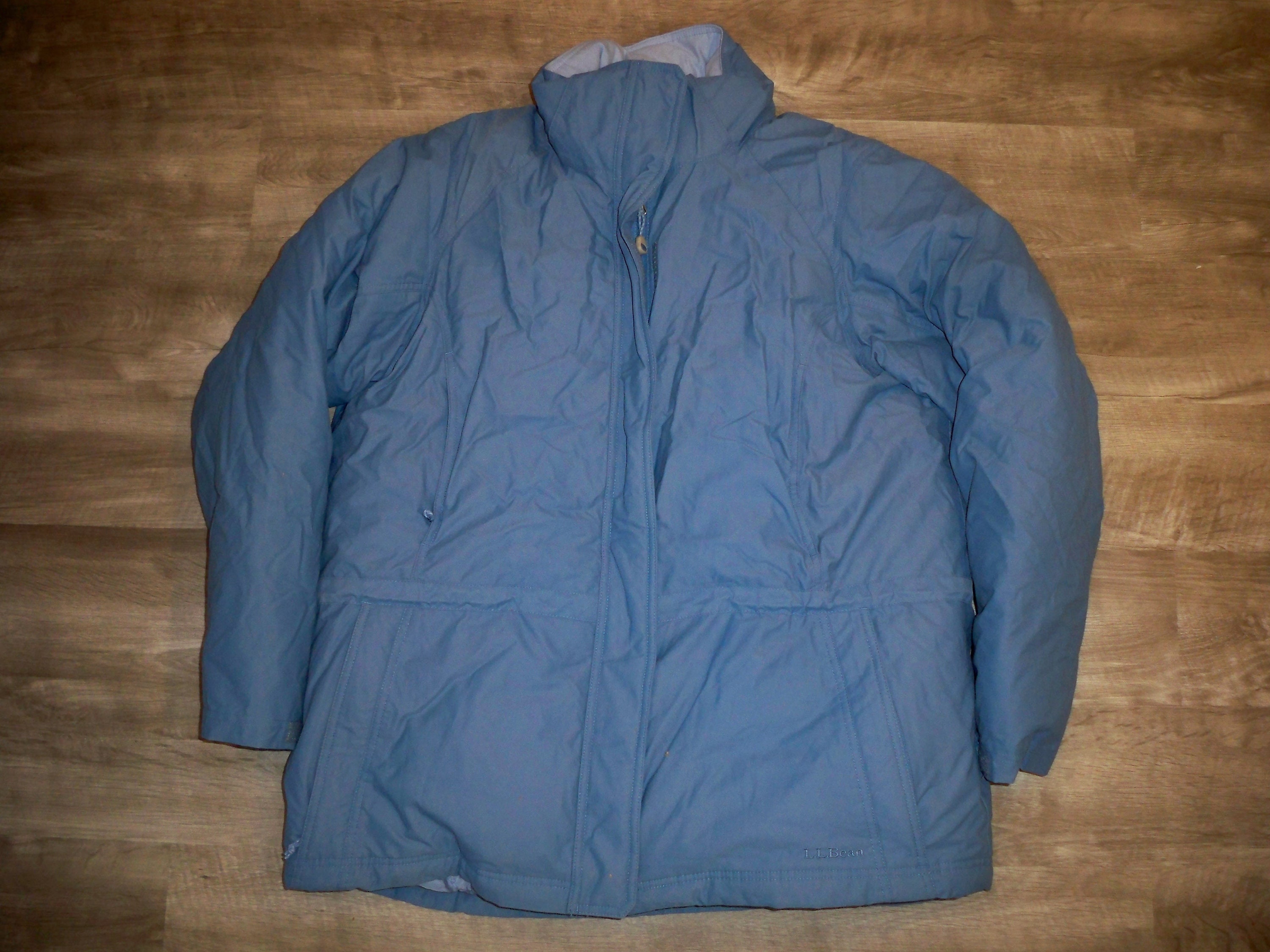 Buy Vintage LL Bean Goose Down Baby Blue Gore-tex Coat Jacket