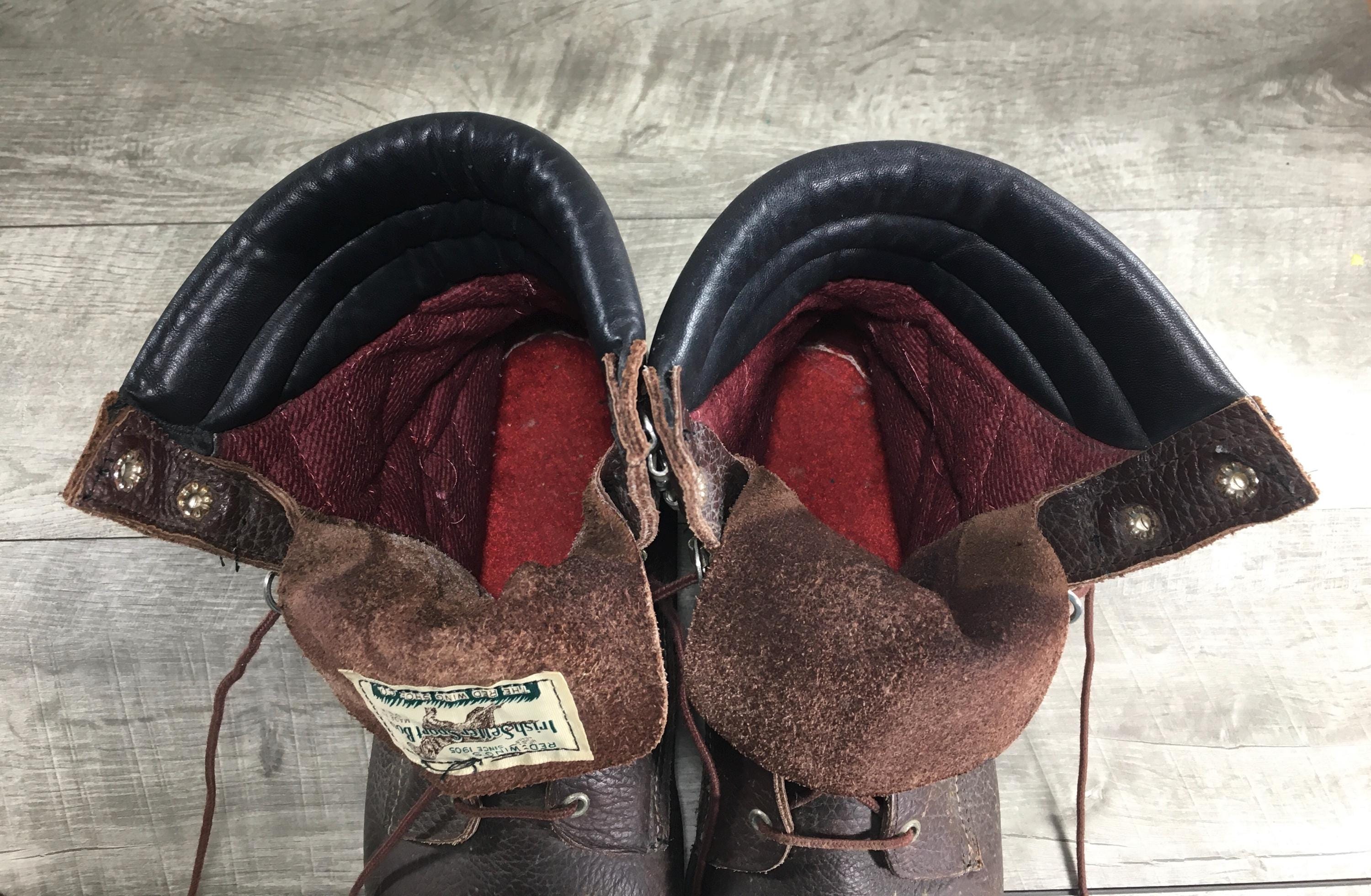 Red Wing Boots Irish Setter Hunt Brown Leather Boots Mens 12 D Workwear Kilt Red Wing Boots Irish Setter Elk Tracker 861 Irish Setter Elk  main image 2