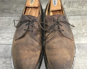Vintage Dr. Martens Doc D7298 Derby Leather Mens Oxfords Shoes Size UK 11 US 12 Vintage Dr. Martens Doc D7298 Derby Brown Leather Mens  main image 2