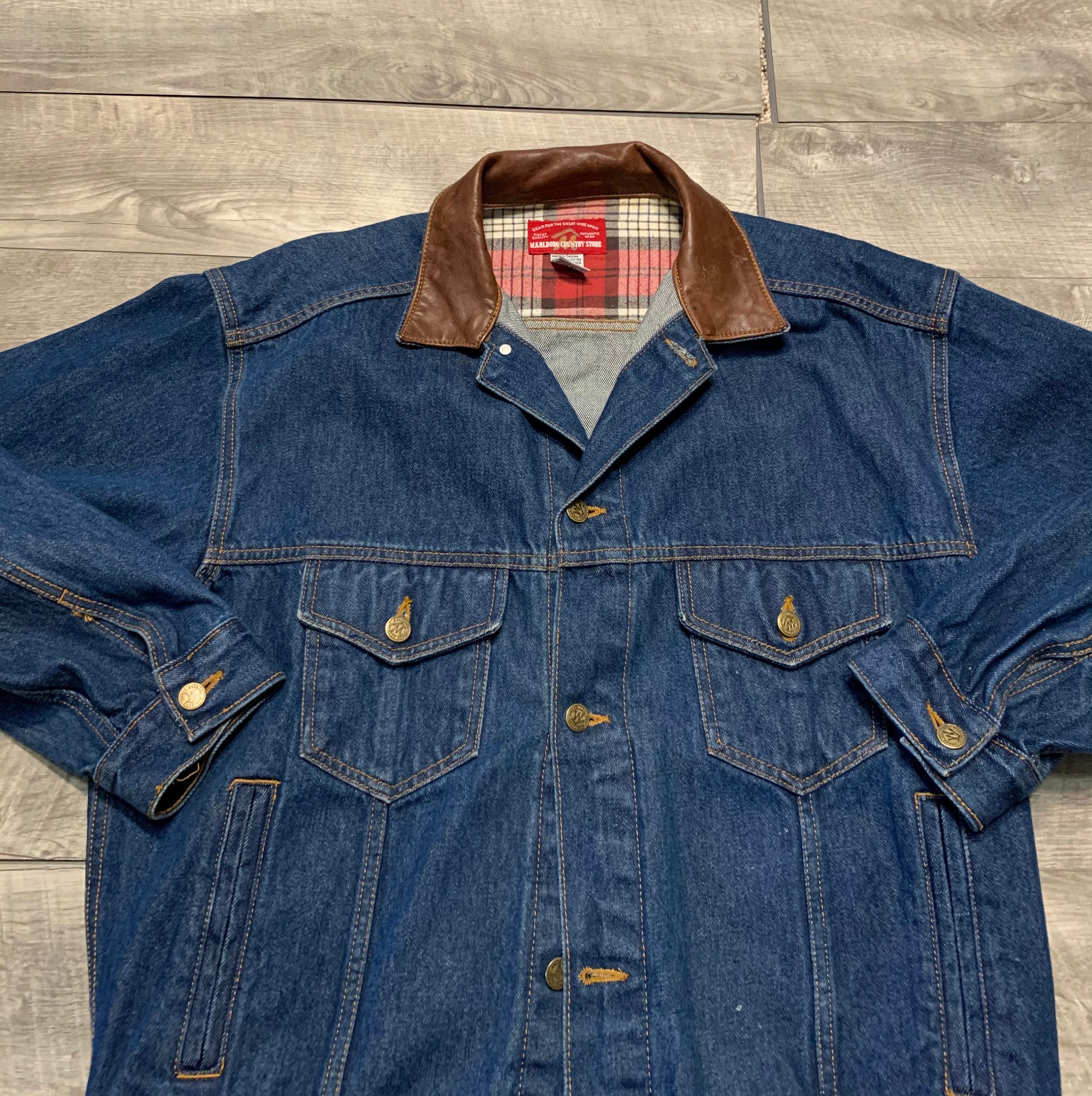 Denim Jacket Leather Collar - Etsy Norway