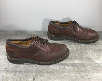 ドクターマーチン ドック 11849 クレイジーホース ブラウンレザーシューズ メンズ レースアップ オックスフォード サイズ UK 12 US 13