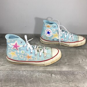 70er Jahre Chucks CONVERSE Taylor All Star High Top Herren Schuhe Turnschuhe Kicks 6 Vintage Made in USA Hippie Unter den Sternen