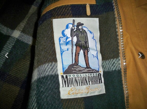 eddie bauer wool lined mountain parka