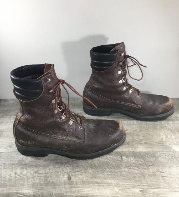 Men\'s Redwing Irish Setter Black and Brown Work Boots size 11 TWO HARBORS 11 INCH WATERPROOF 83994 REDWING IRISH SETTER main image 4