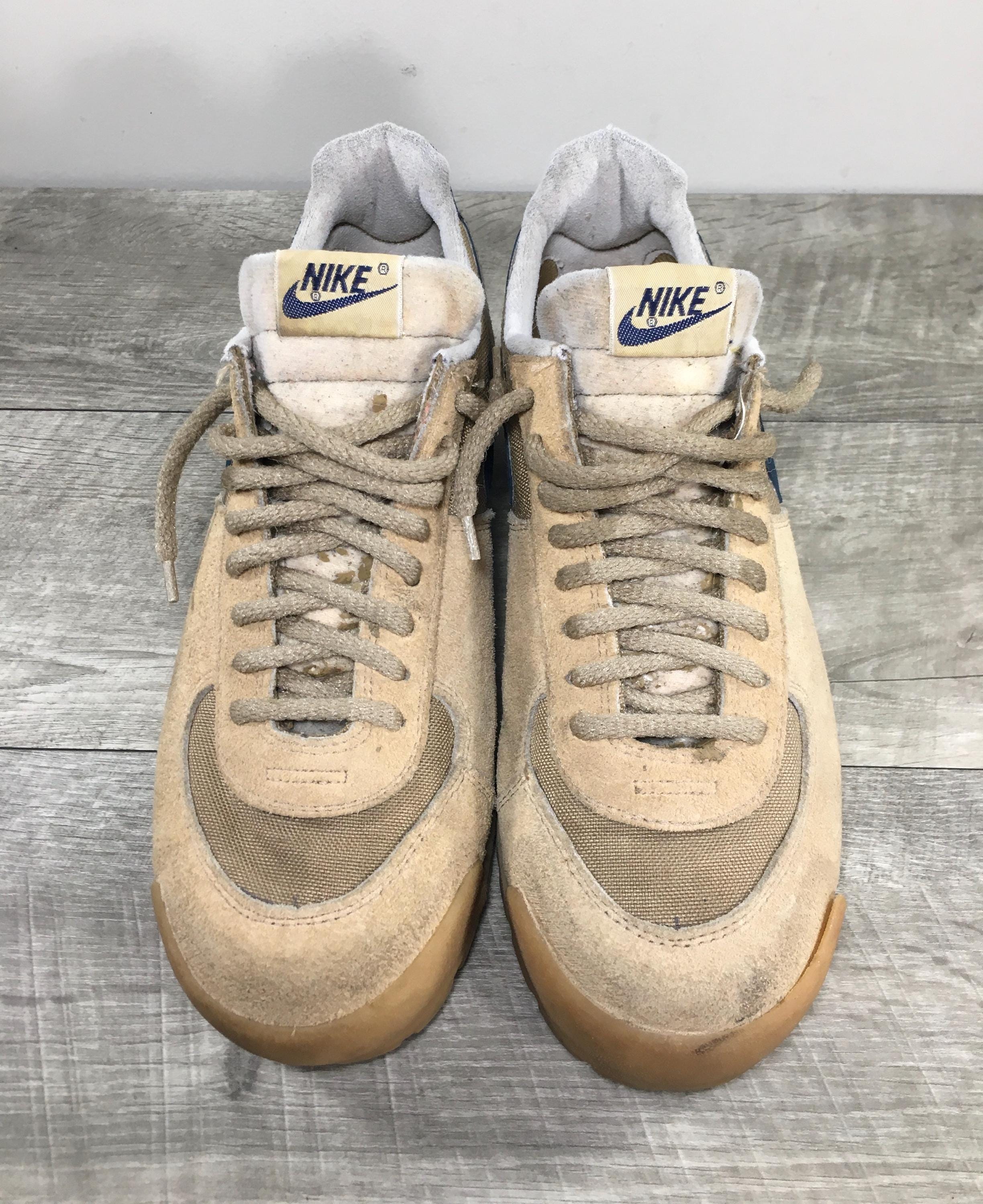 Vintage 1982 80s Nike Lava Dome Mens Leather Trainers Sneakers 