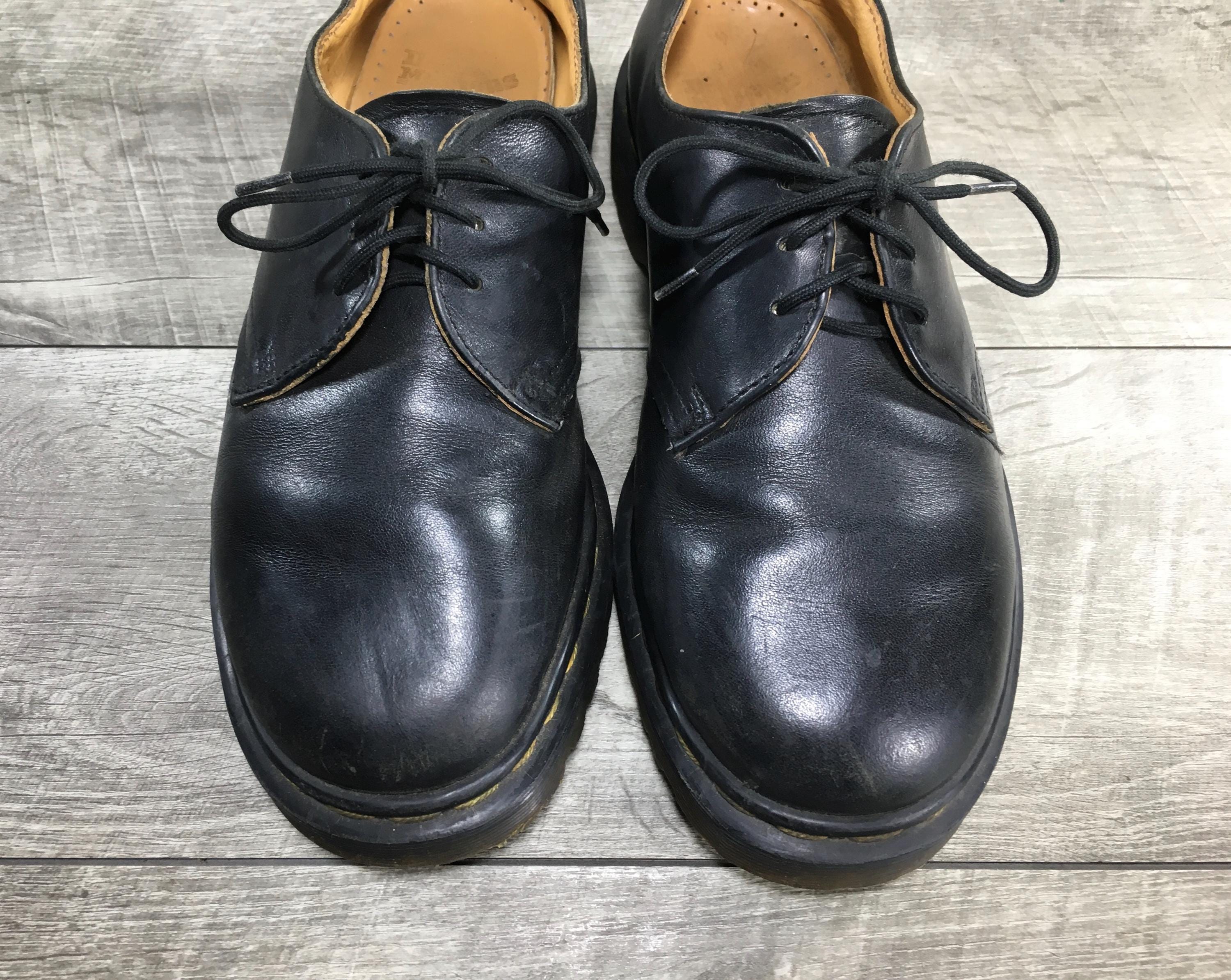 Dr. Martens Men’s Black Leather 3-Eye Derby Shoes Sz 10 1461 Made in England Dr.Martens 1461 3-hole Leather Shoes Black US 5 (K-160338) main image 3