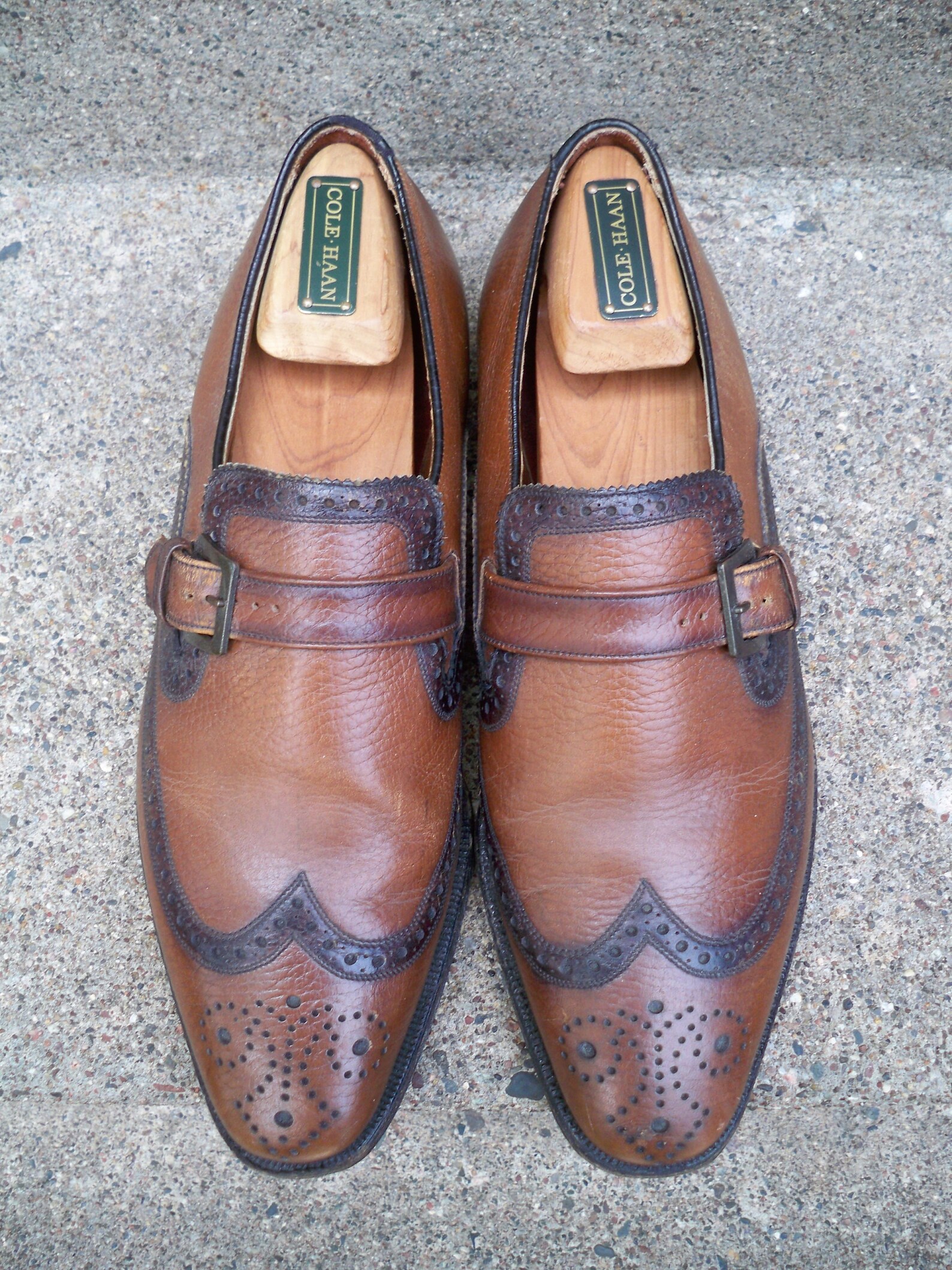 Vintage Freeman Shoes for Men Brown Leather Men's Wingtips Pimp ...