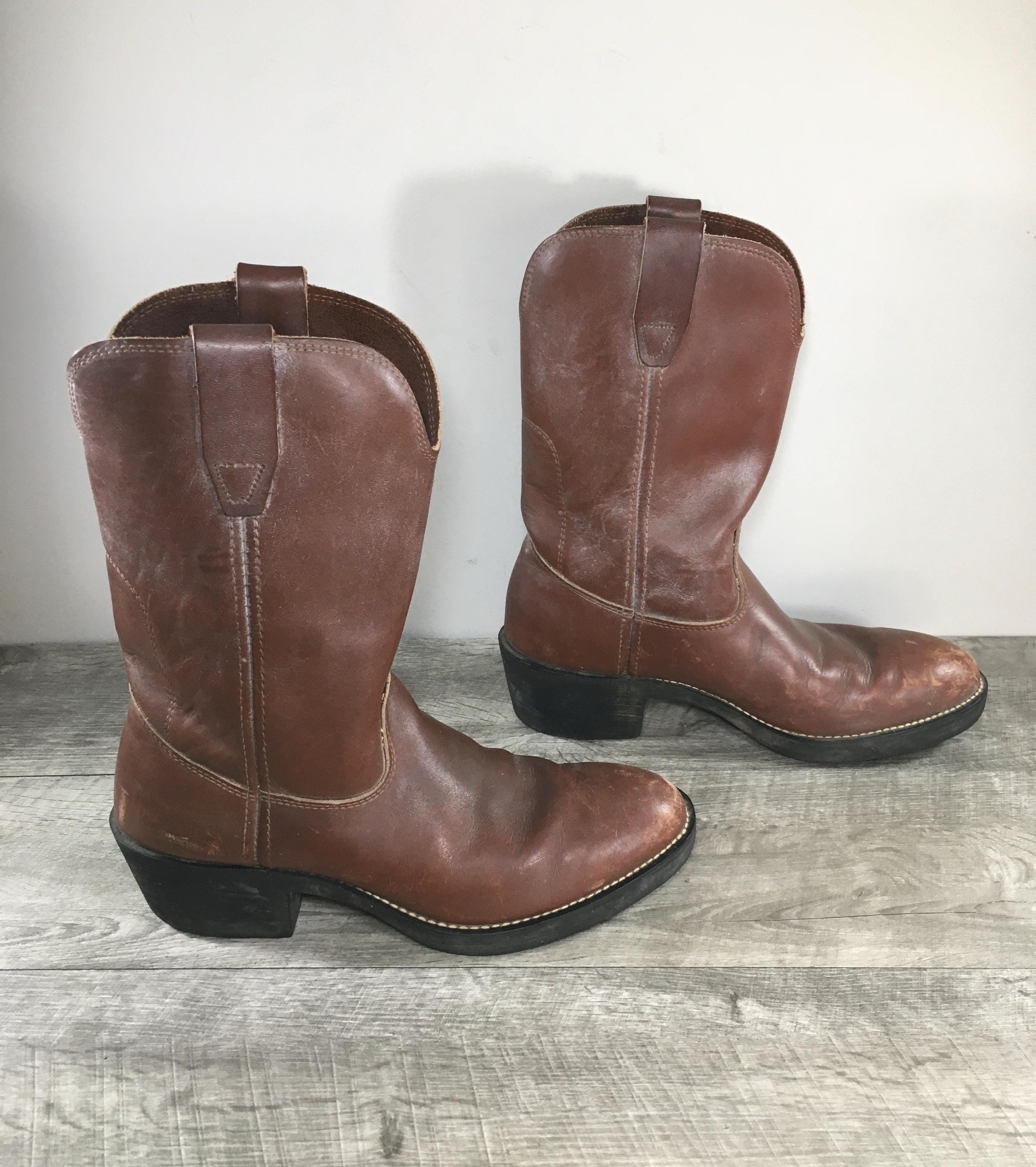 Georgia Cowboy Men's Western Brown Leather BIKER Motorcycle